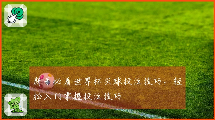 新手必看世界杯买球投注技巧，轻松入门掌握投注技巧